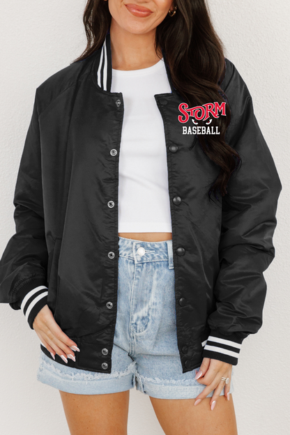 STB007-STORM BASEBALL UNISEX VARSITY JACKET - CUSTOM