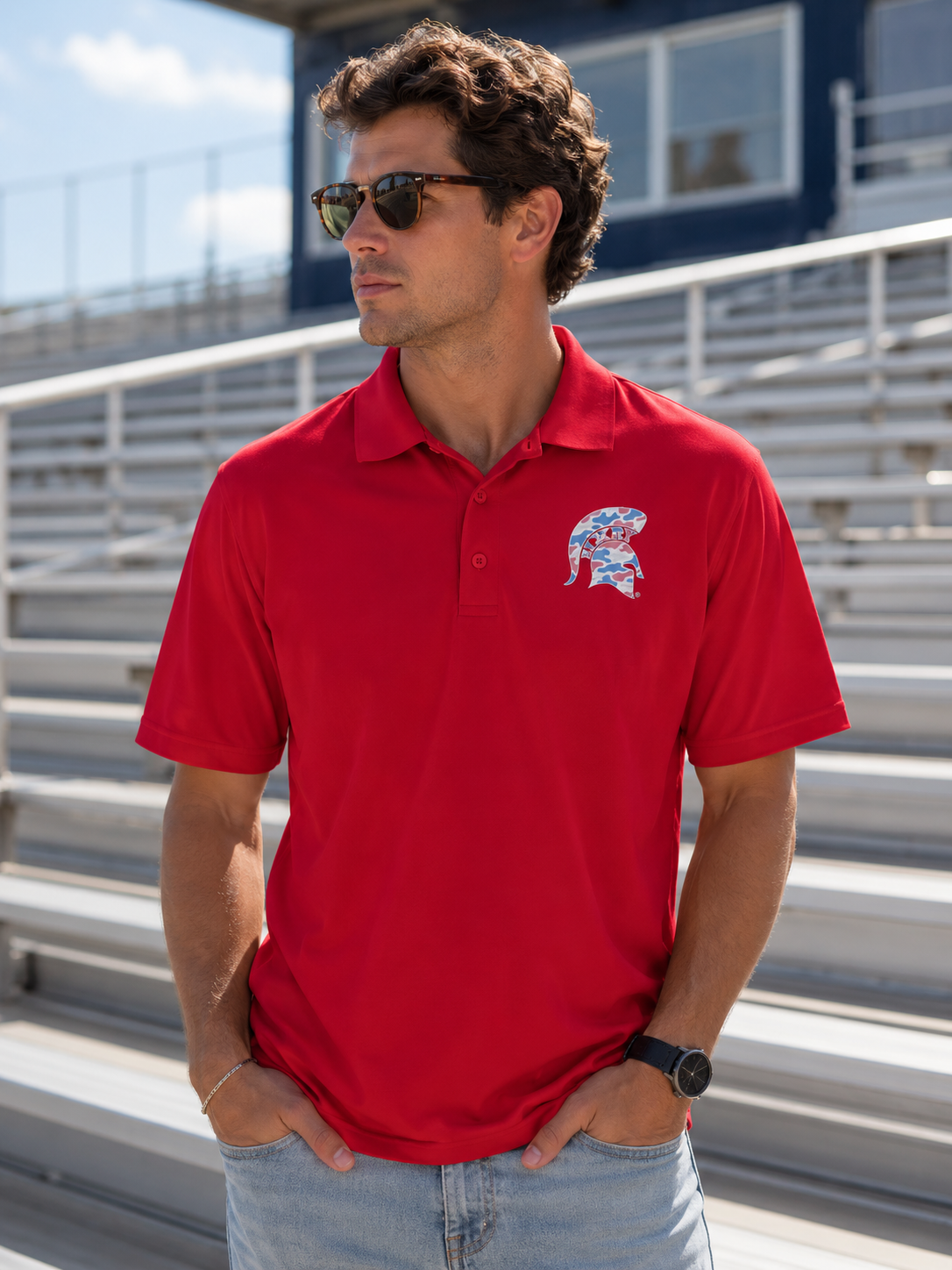 BCE - Adult Camo Performance Polo