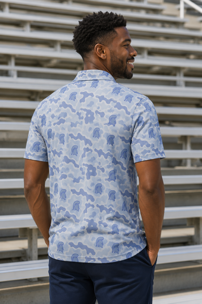 BCE - Adult Sublimation Camo Spartan Head Polo