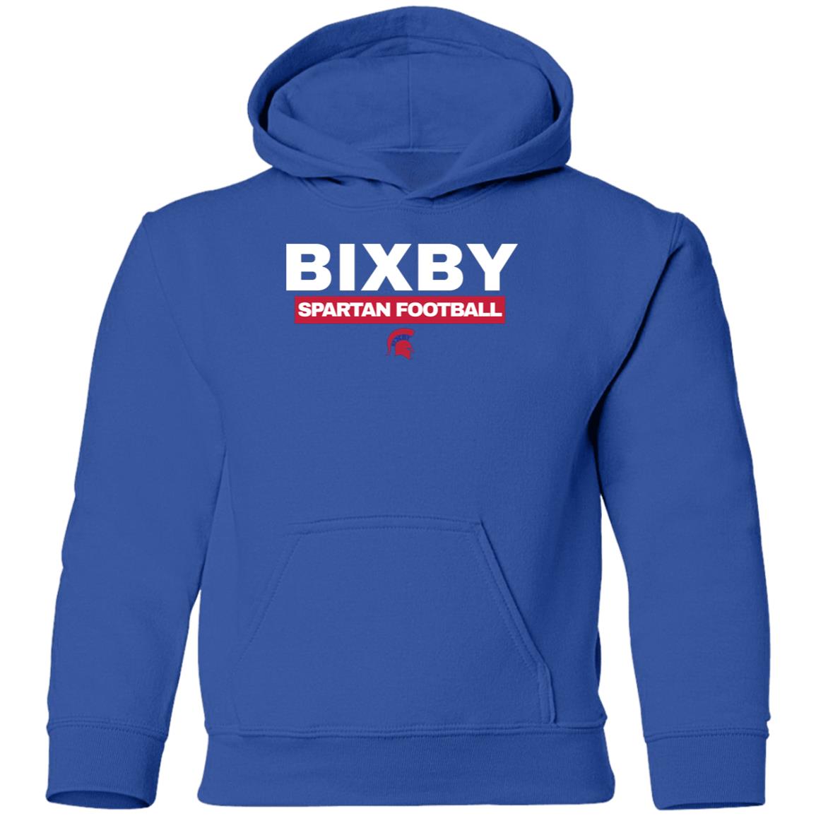 BIXBY SPARTANS YOUTH HOODED PULLOVER - The Club