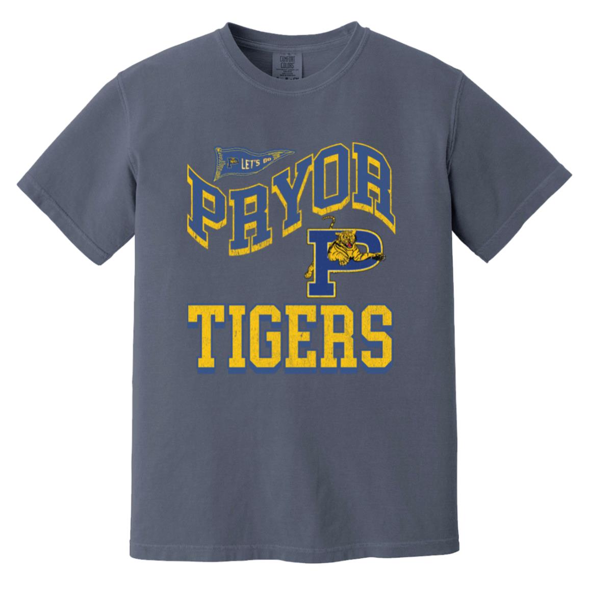 PRYOR TIGERS ADULT GARMENT WASHED TEE - The Club
