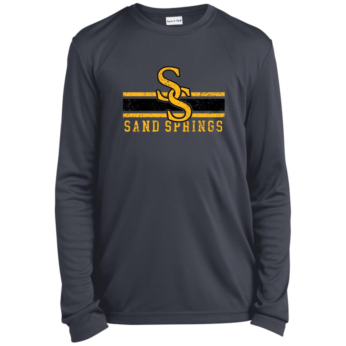 SAND SPRINGS SANDITES YOUTH LONG SLEEVE PERFORMANCE TEE - The Club