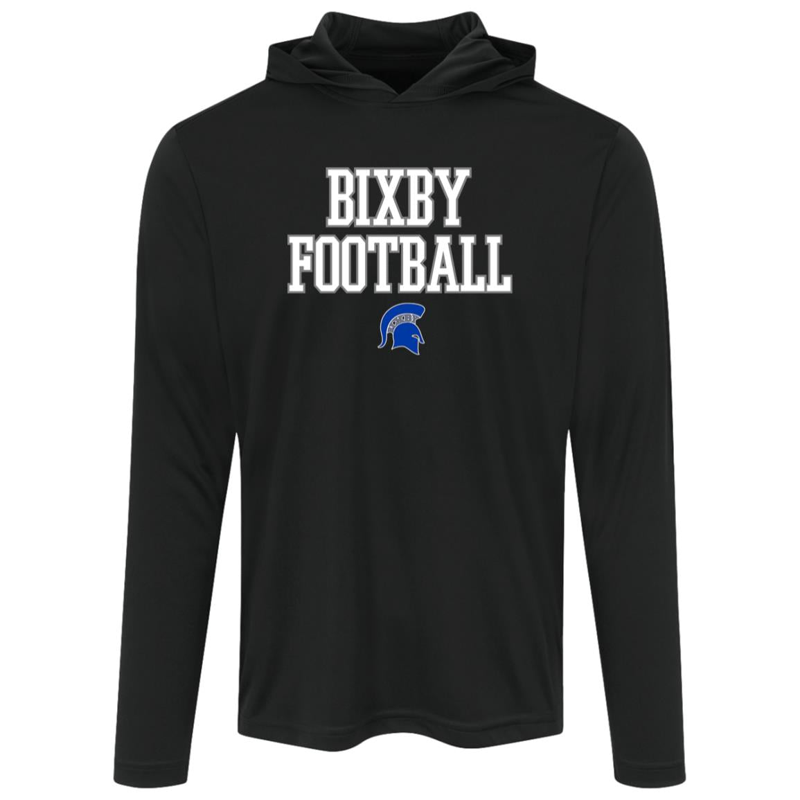 BIXBY SPARTANS FOOTBALL ADULT HOODED PERFORMANCE TEE - The Club