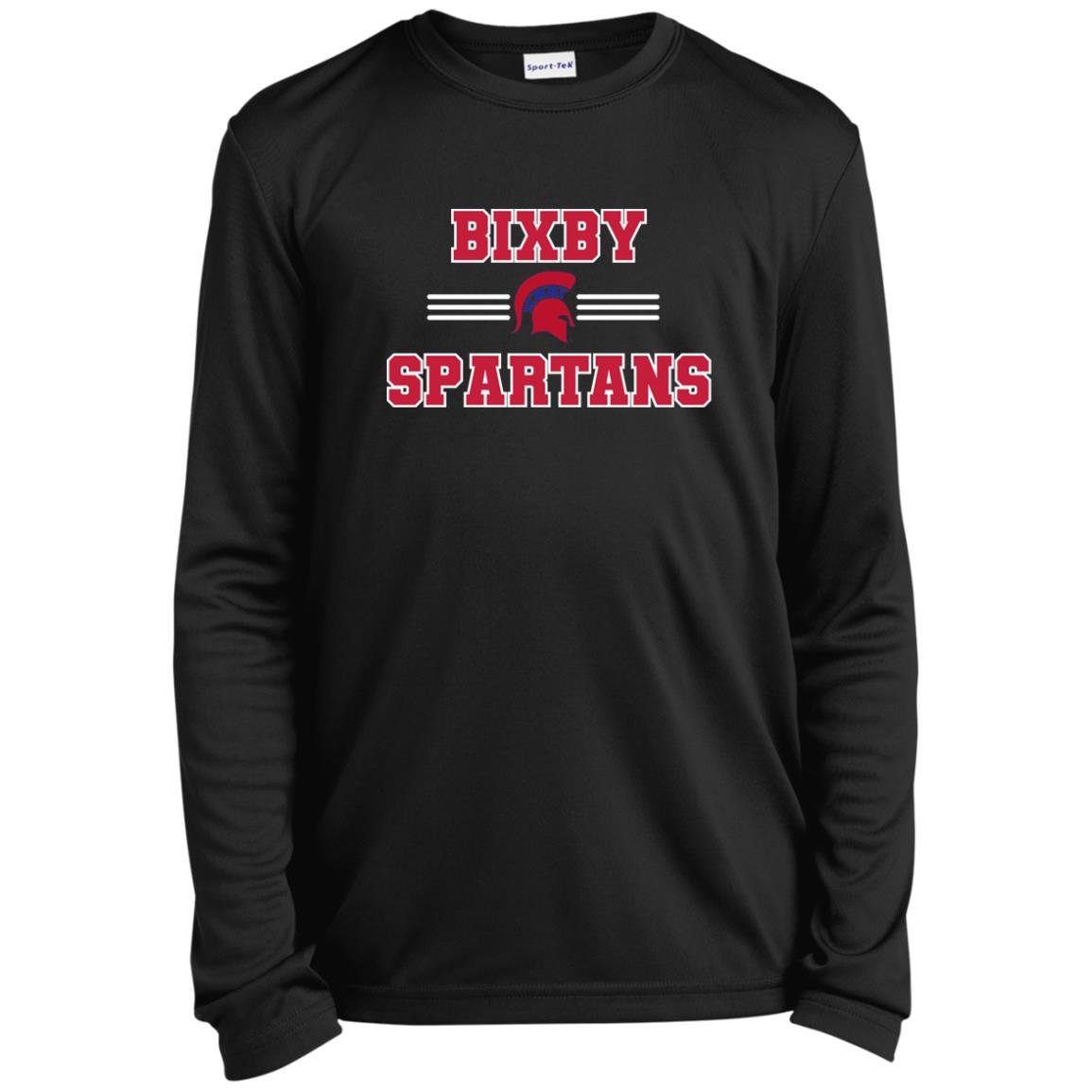 BIXBY SPARTANS YOUTH LONG SLEEVE PERFORMANCE TEE - The Club