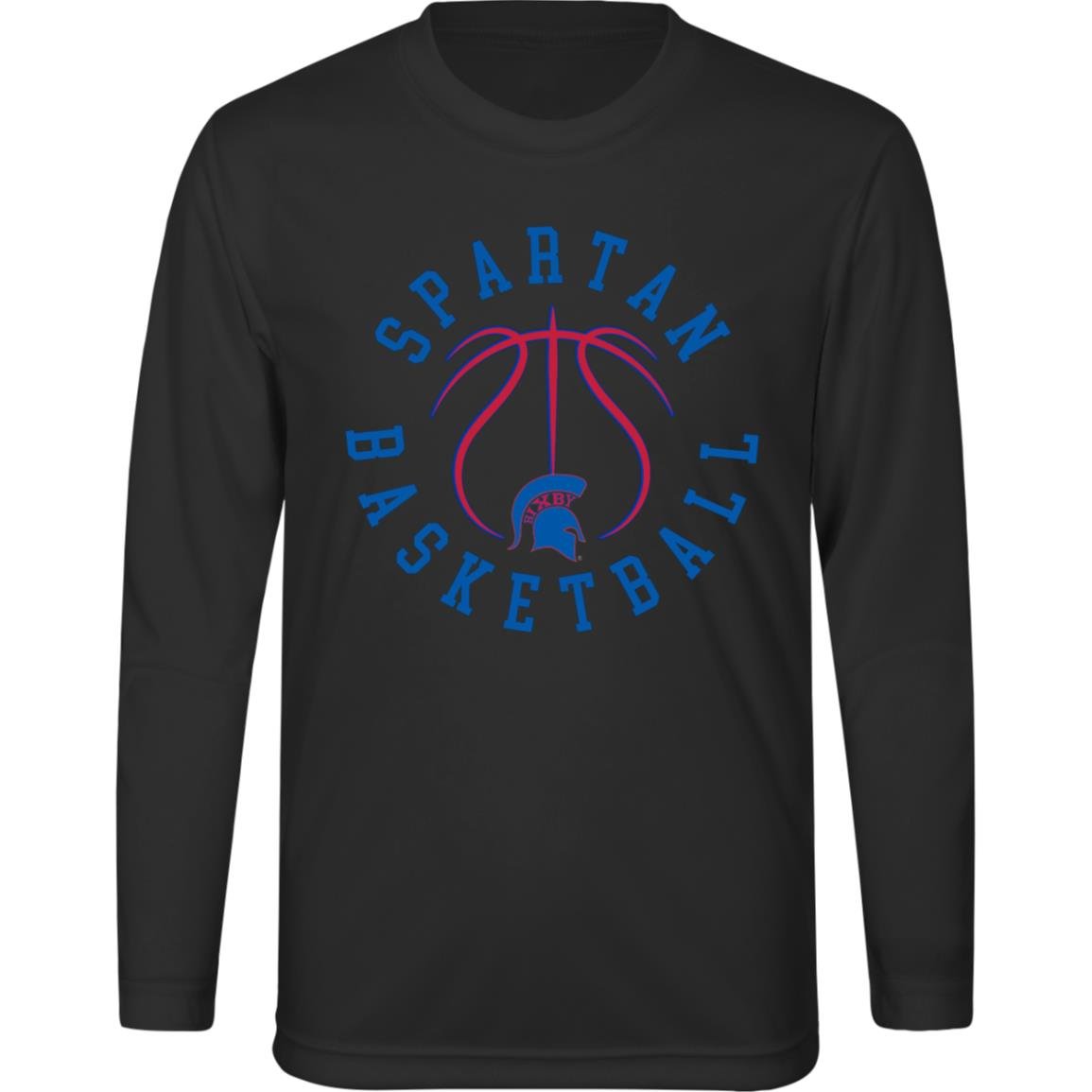 Spartan Basketball Ballin Out Youth Performance Long Sleeve Tee - The Club