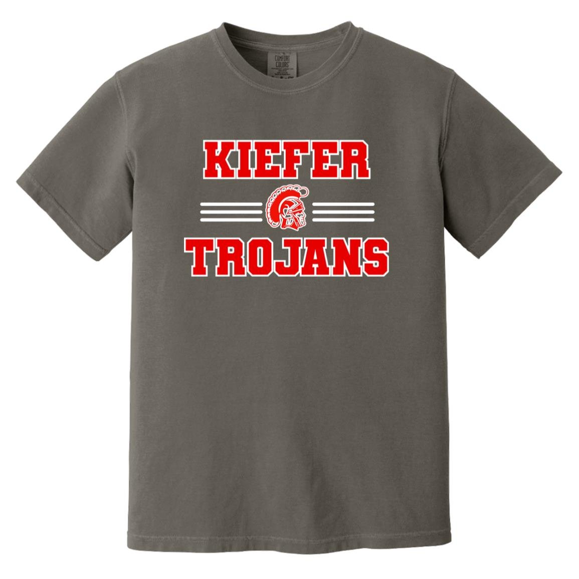 KIEFER TROJANS ADULT GARMENT WASHED TEE - The Club
