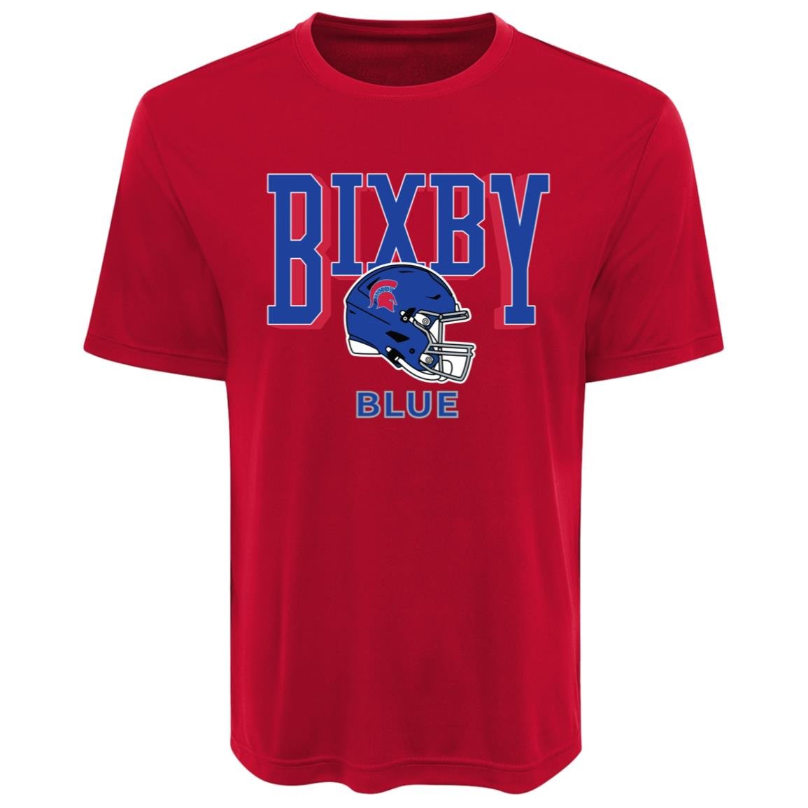 BIXBY BLUE FOOTBALL ADULT PERFORMANCE TEE - The Club