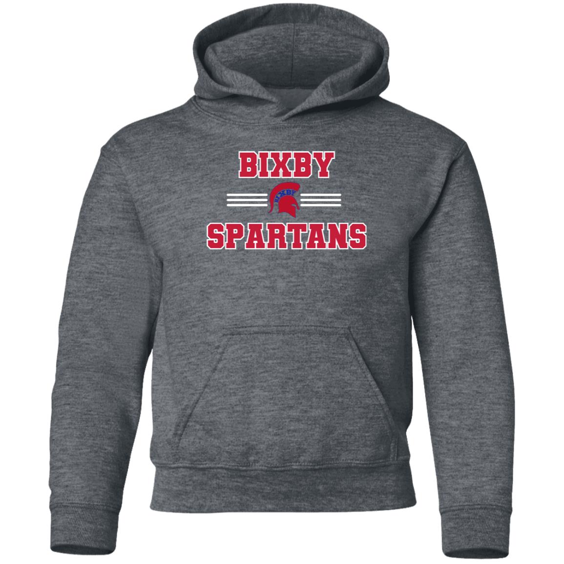 BIXBY SPARTANS YOUTH HOODED PULLOVER - The Club