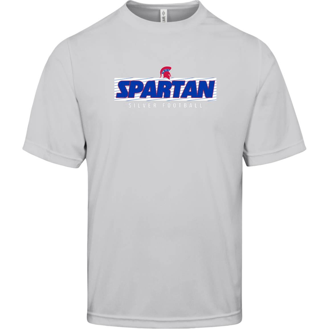 SPARTAN VICTORY BIXBY SILVER ADULT PERFORMANCE TEE