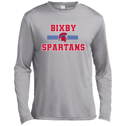 BIXBY SPARTANS ADULT LONG SLEEVE PERFORMANCE TEE - The Club