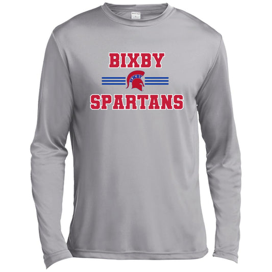 BIXBY SPARTANS ADULT LONG SLEEVE PERFORMANCE TEE - The Club