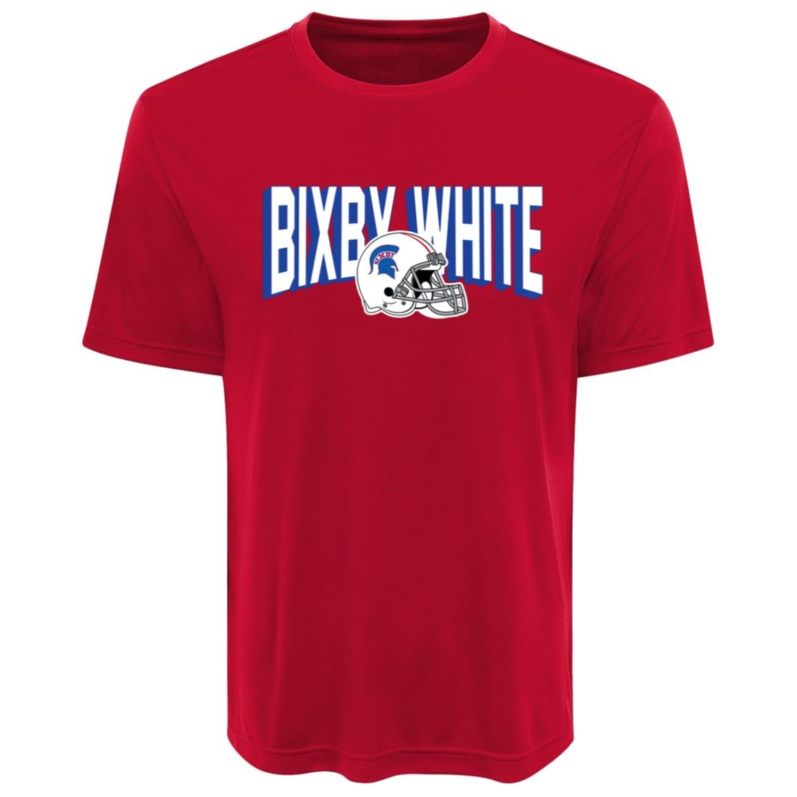 BIXBY WHITE FOOTBALL ADULT PERFORMANCE TEE - The Club