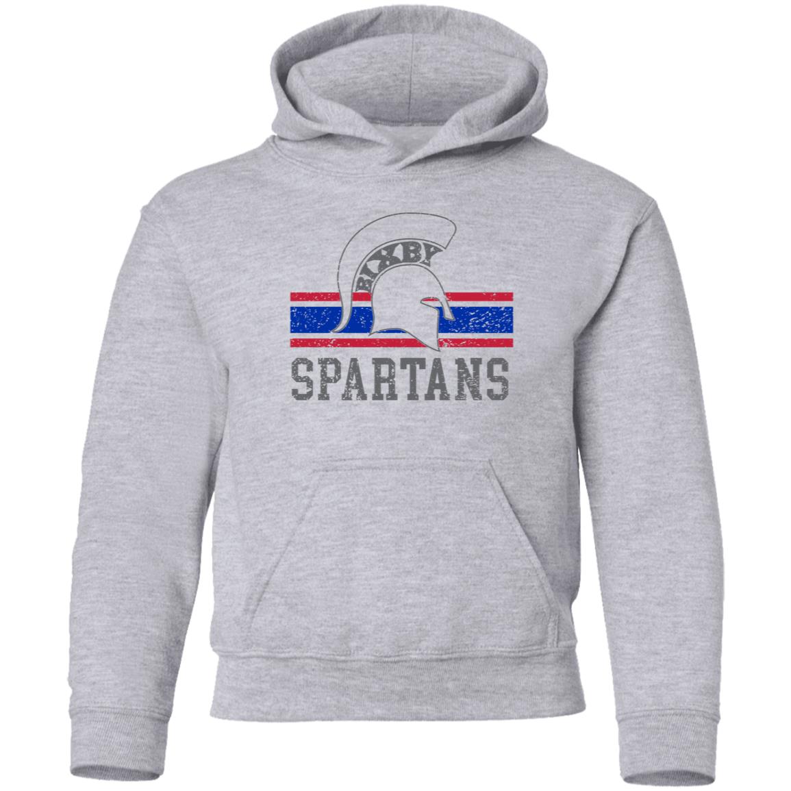 BIXBY SPARTANS YOUTH HOODED PULLOVER - The Club