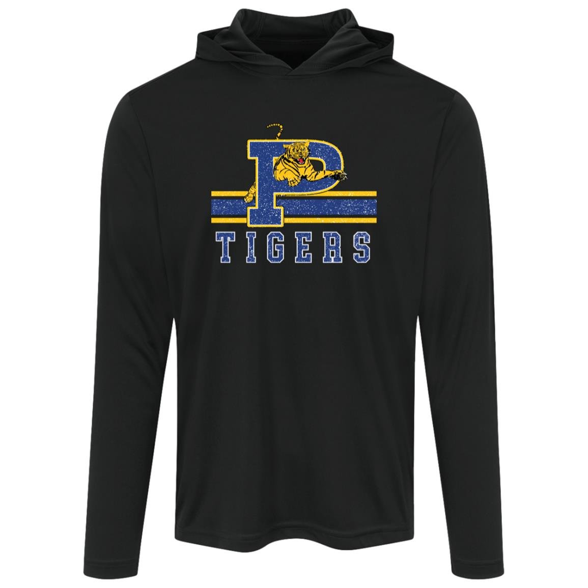PRYOR TIGERS ADULT HOODED LONG SLEEVE PERFORMANCE TEE - The Club