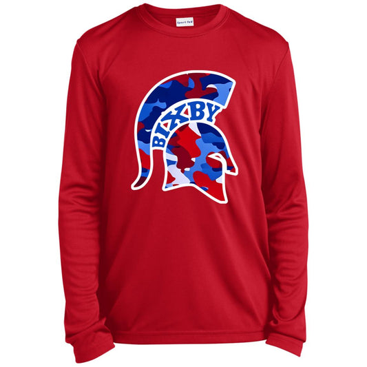 BIXBY SPARTANS YOUTH LONG SLEEVE PERFORMANCE TEE - The Club