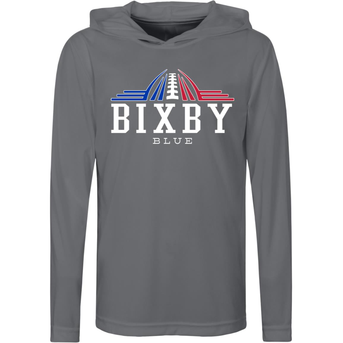 LEGENDS BIXBY BLUE YOUTH PERFORMANCE HOODED TEE