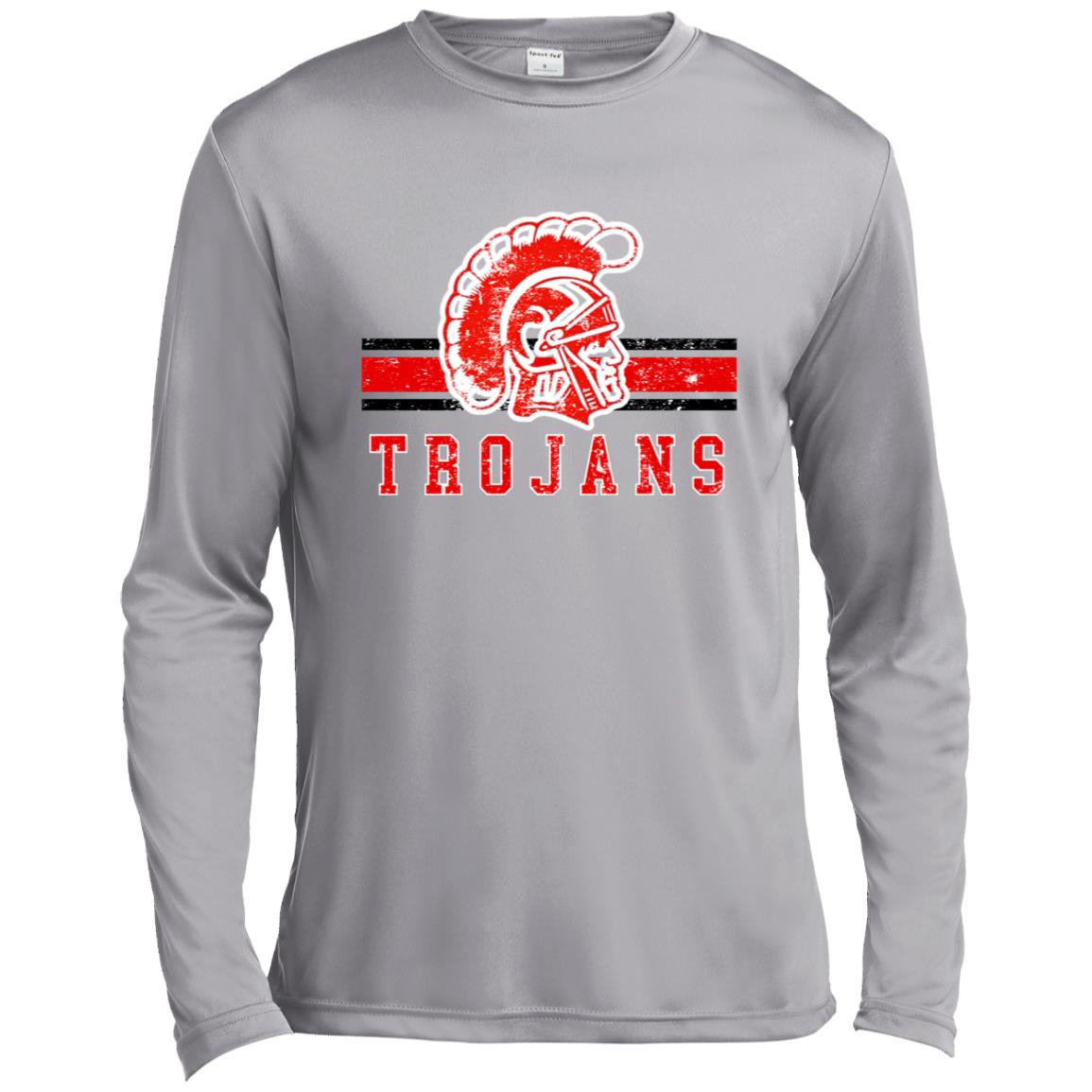 KIEFER TROJANS ADULT LONG SLEEVE PERFORMANCE TEE - The Club