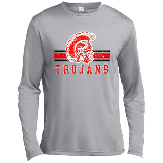 KIEFER TROJANS ADULT LONG SLEEVE PERFORMANCE TEE - The Club