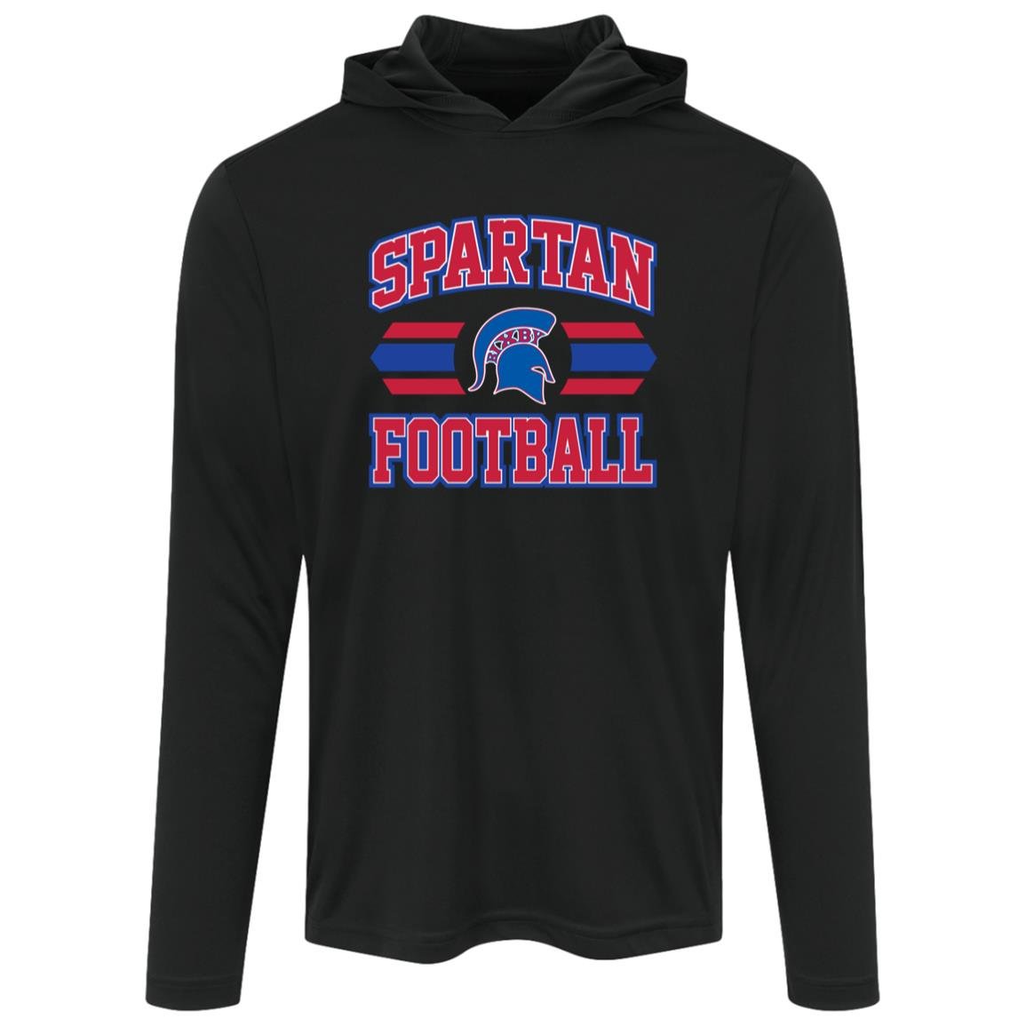 BIXBY SPARTANS FOOTBALL ADULT HOODED PERFORMANCE TEE - The Club