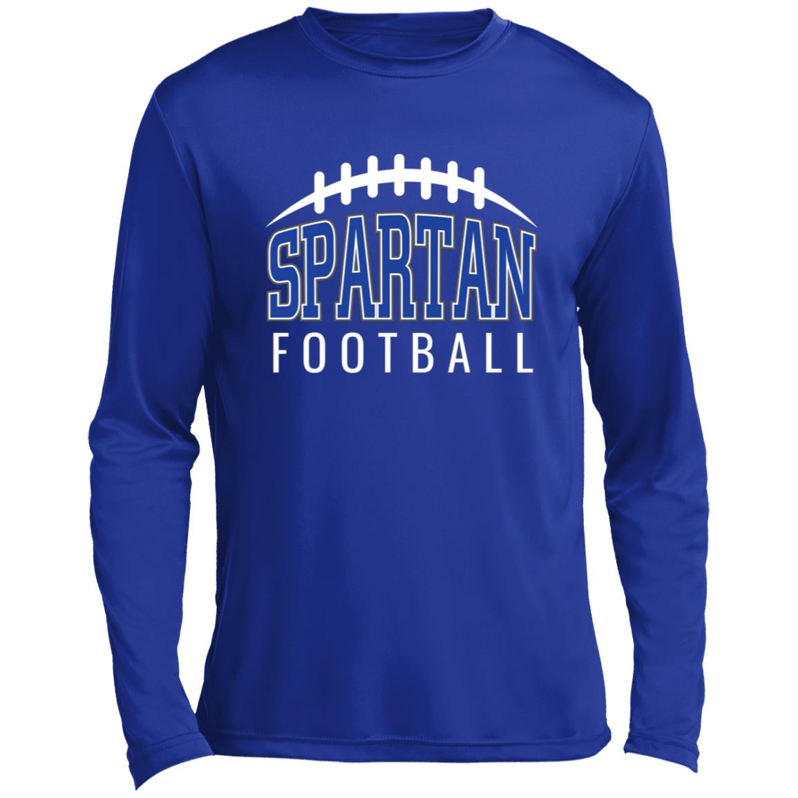 BIXBY SPARTANS FOOTBALL ADULT LONG SLEEVE PERFORMANCE TEE - The Club