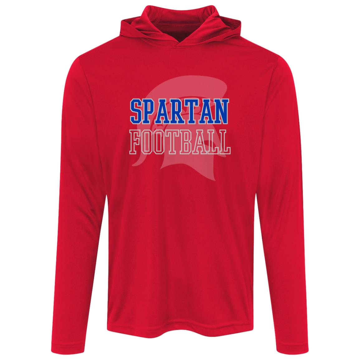 BIXBY SPARTANS FOOTBALL ADULT HOODED PERFORMANCE TEE - The Club