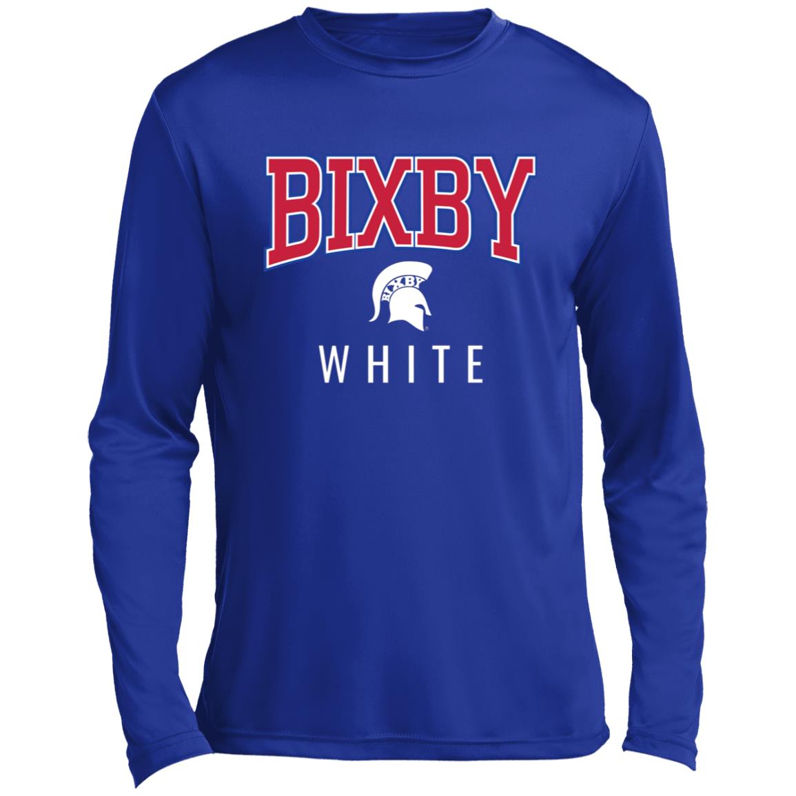 BIXBY WHITE FOOTBALL ADULT LONG SLEEVE PERFORMANCE TEE - The Club