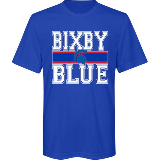 CLASSIC WAY BIXBY BLUE YOUTH PERFORMANCE TEE