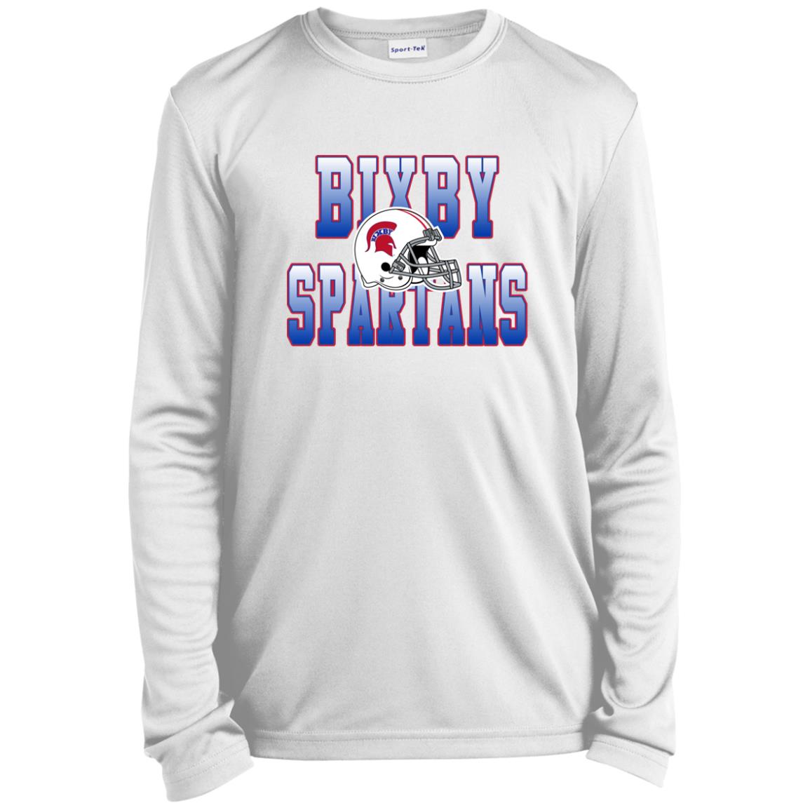 BIXBY SPARTANS FOOTBALL YOUTH LONG SLEEVE PERFORMANCE TEE - The Club
