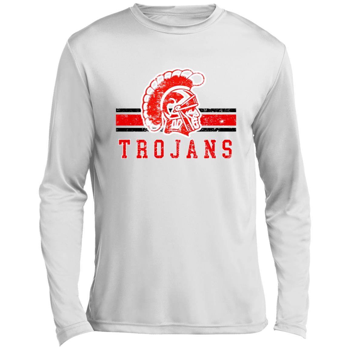 KIEFER TROJANS ADULT LONG SLEEVE PERFORMANCE TEE - The Club