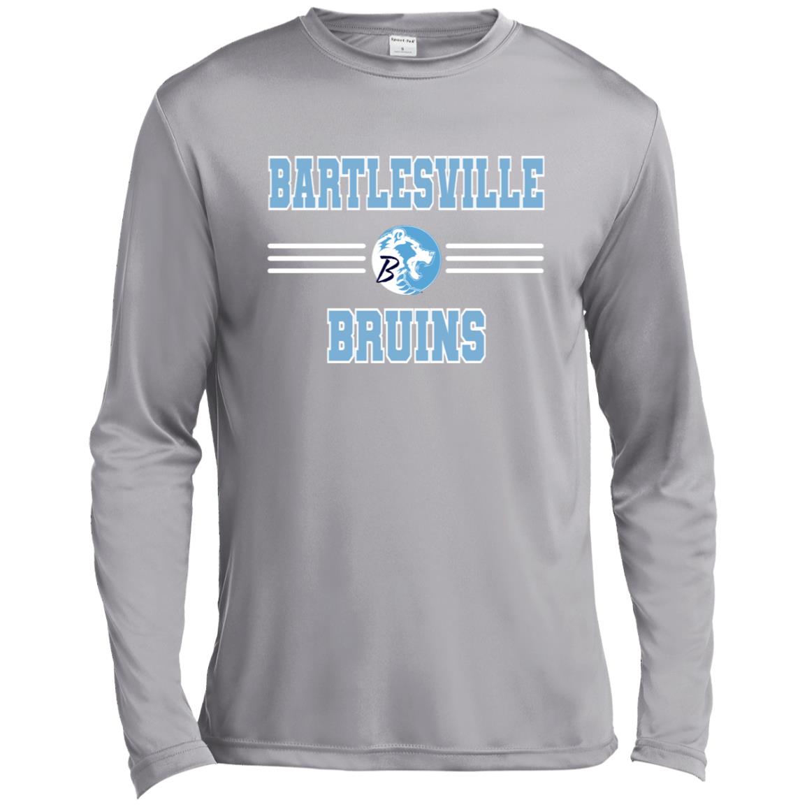 BARTLESVILLE BRUINS ADULT LONG SLEEVE PERFORMANCE TEE - The Club