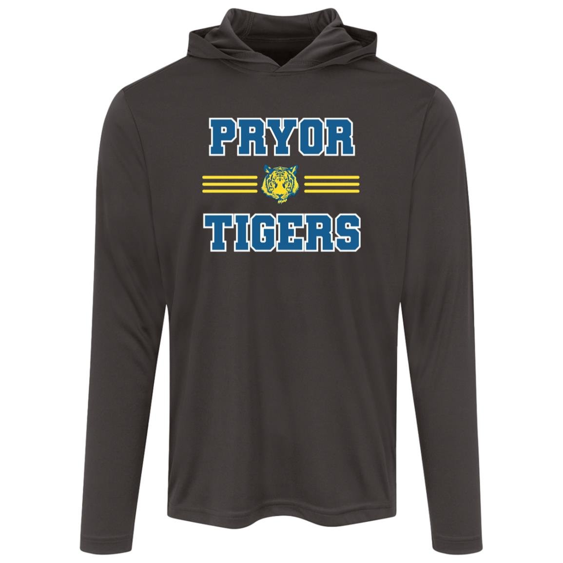 PRYOR TIGERS ADULT HOODED LONG SLEEVE PERFORMANCE TEE - The Club