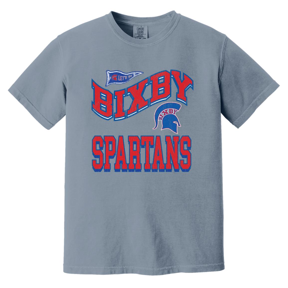 BIXBY SPARTANS ADULT GARMENT WASHED TEE - The Club