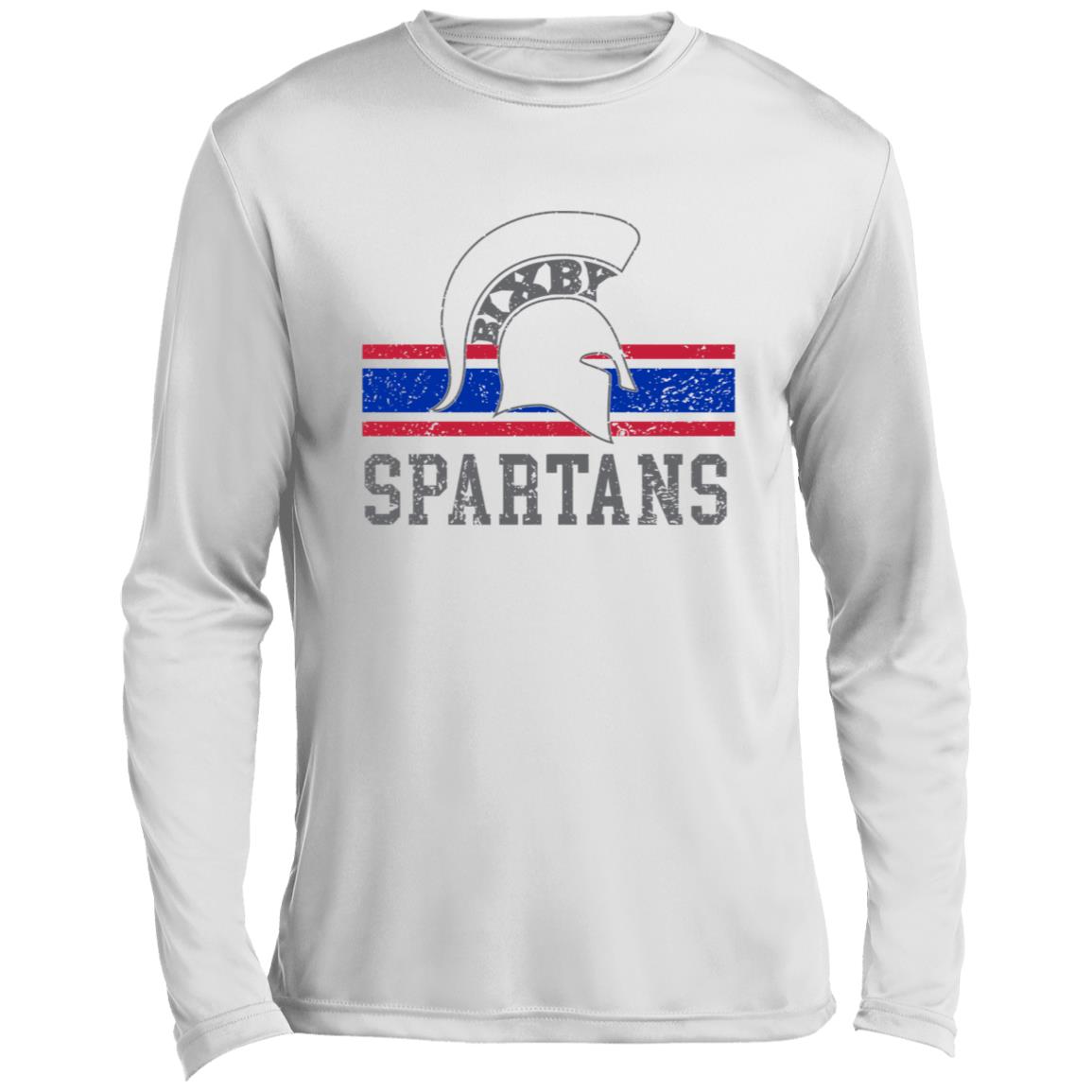 BIXBY SPARTANS ADULT LONG SLEEVE PERFORMANCE TEE - The Club
