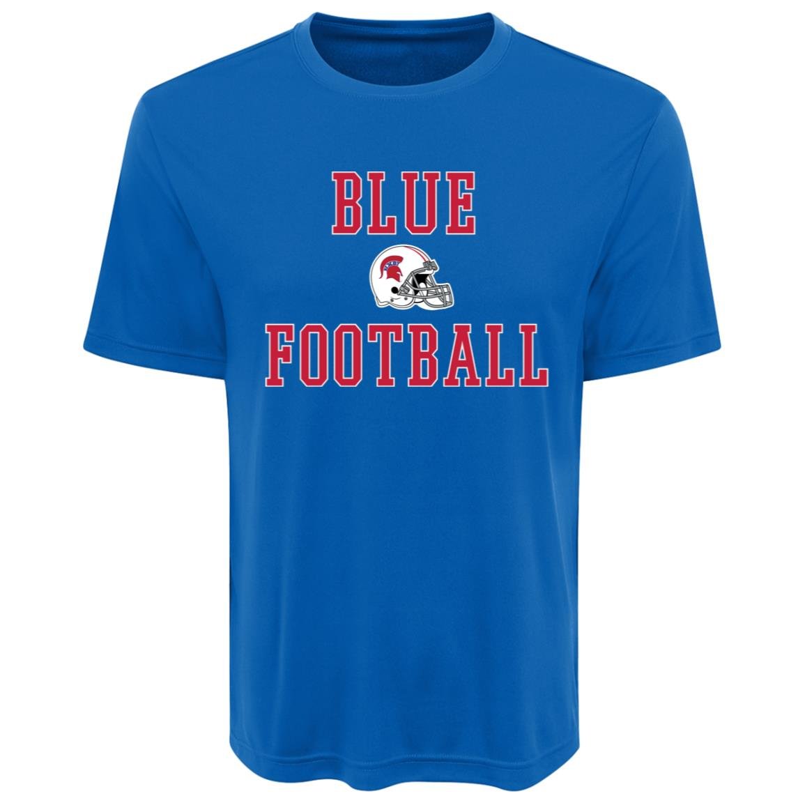 BIXBY BLUE FOOTBALL ADULT PERFORMANCE TEE - The Club