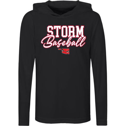 004 - STORM BASEBALL YOUTH HOODED PERFORMANCE TEE