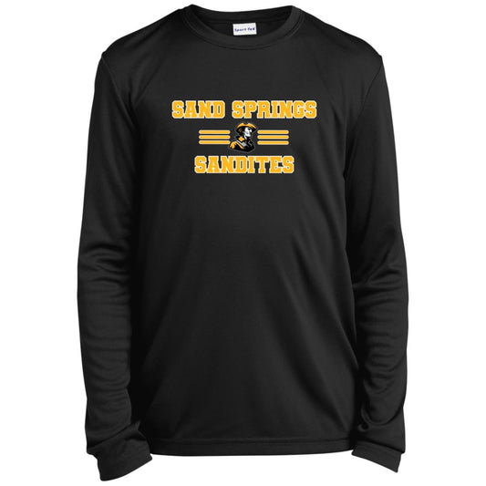 SAND SPRINGS SANDITES YOUTH LONG SLEEVE PERFORMANCE TEE - The Club