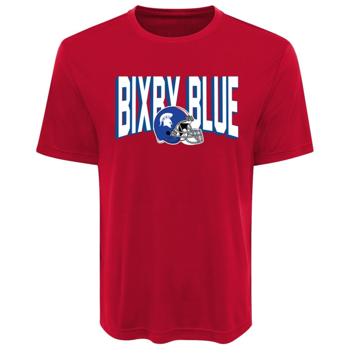BIXBY BLUE FOOTBALL ADULT PERFORMANCE TEE - The Club