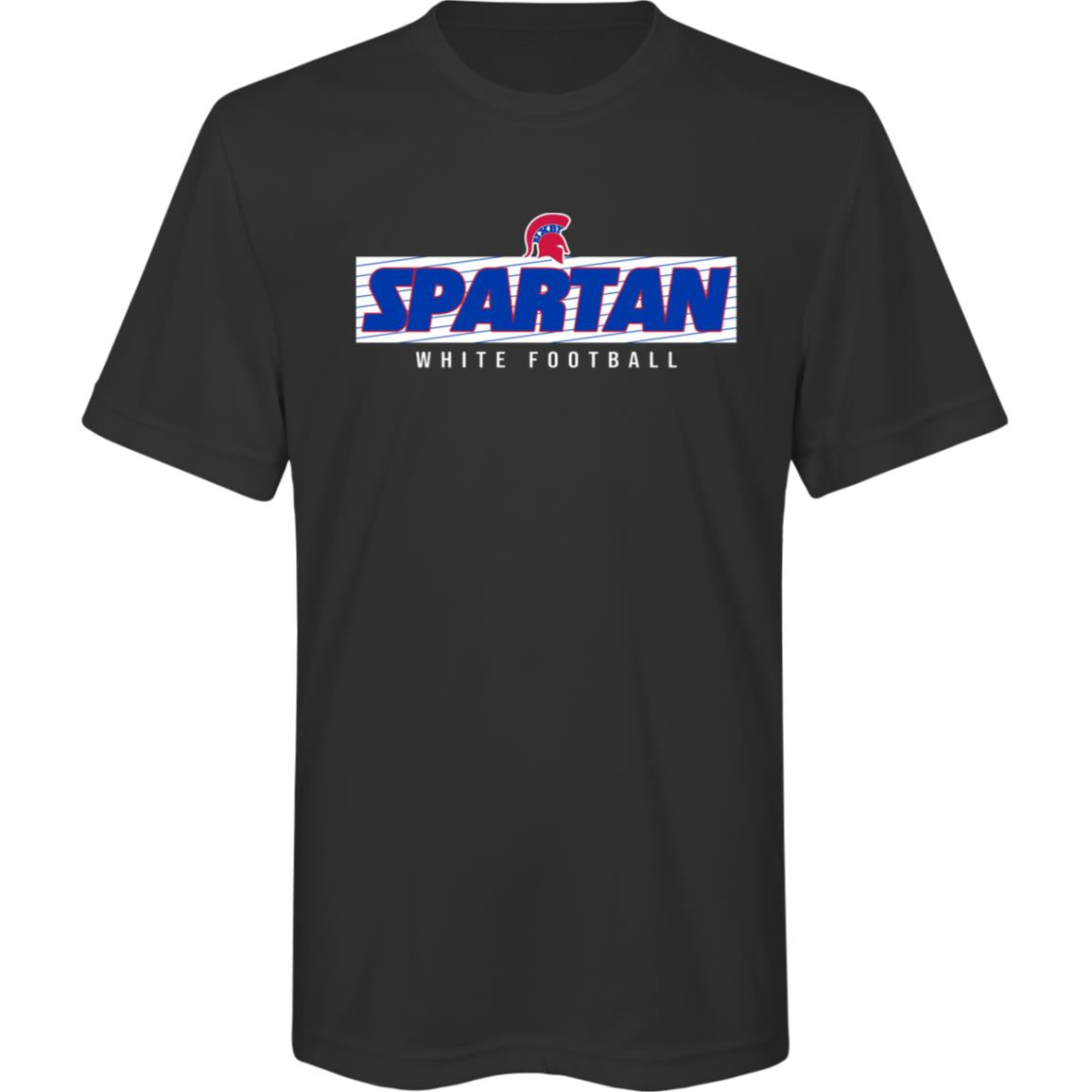 SPARTAN VICTORY BIXBY WHITE YOUTH PERFORMANCE TEE