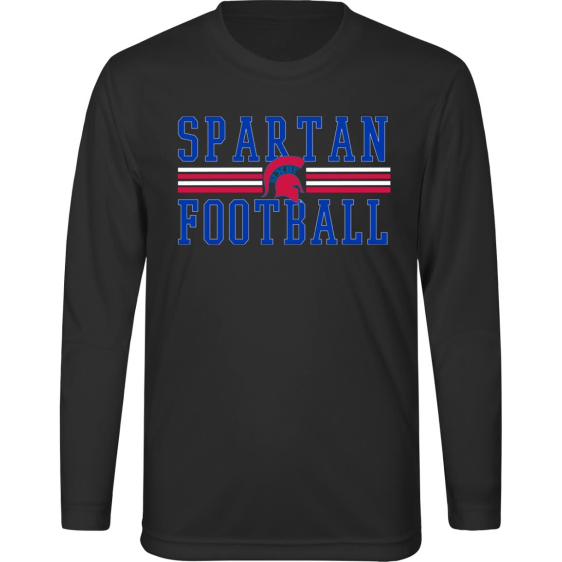 BIXBY SPARTAN GLORY YOUTH PERFORMANCE LONG SLEEVE TEE