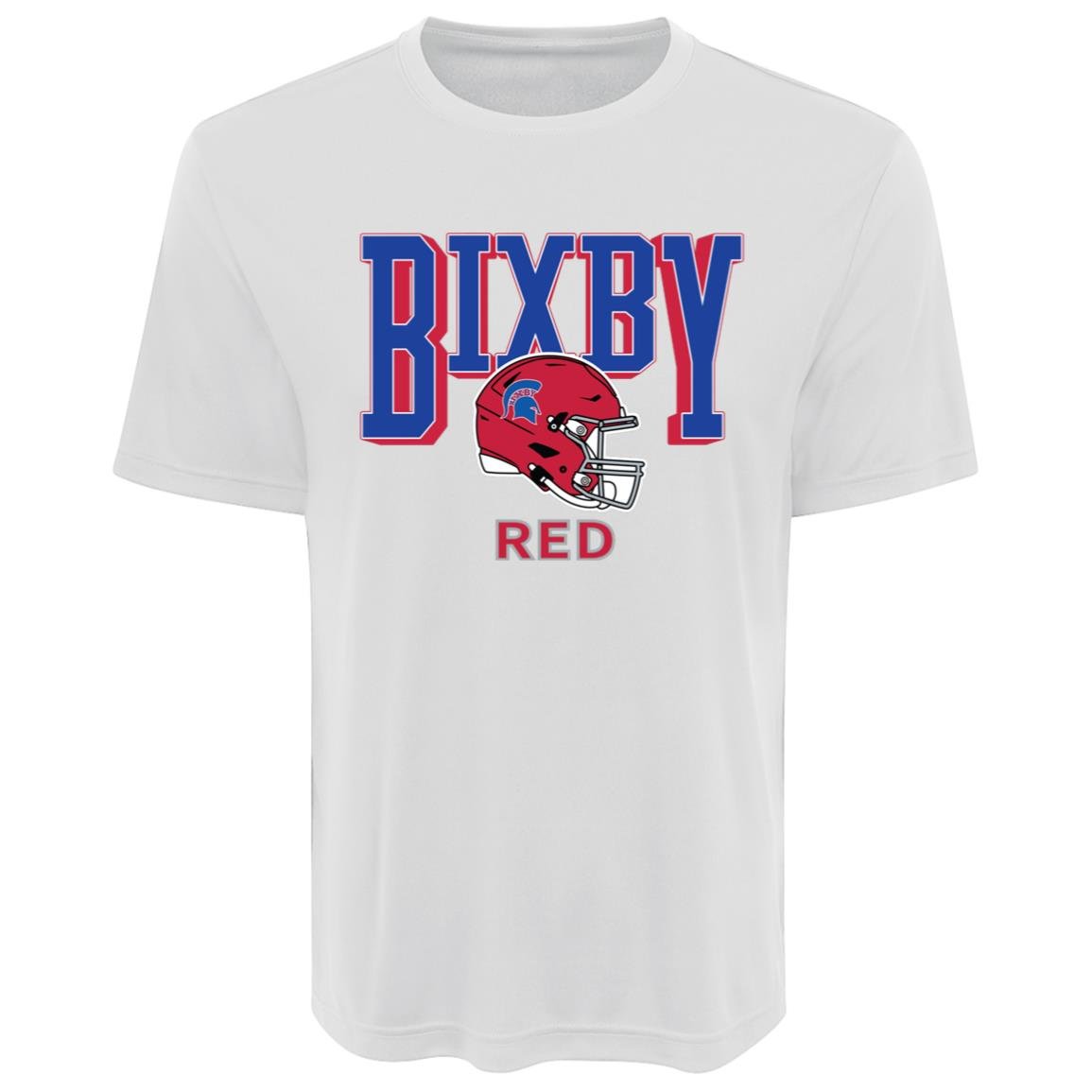 BIXBY RED FOOTBALL ADULT PERFORMANCE TEE - The Club