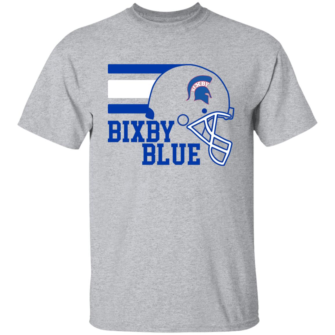 TOUCHDOWN SPARTANS BIXBY BLUE YOUTH 100% COTTON T-SHIRT