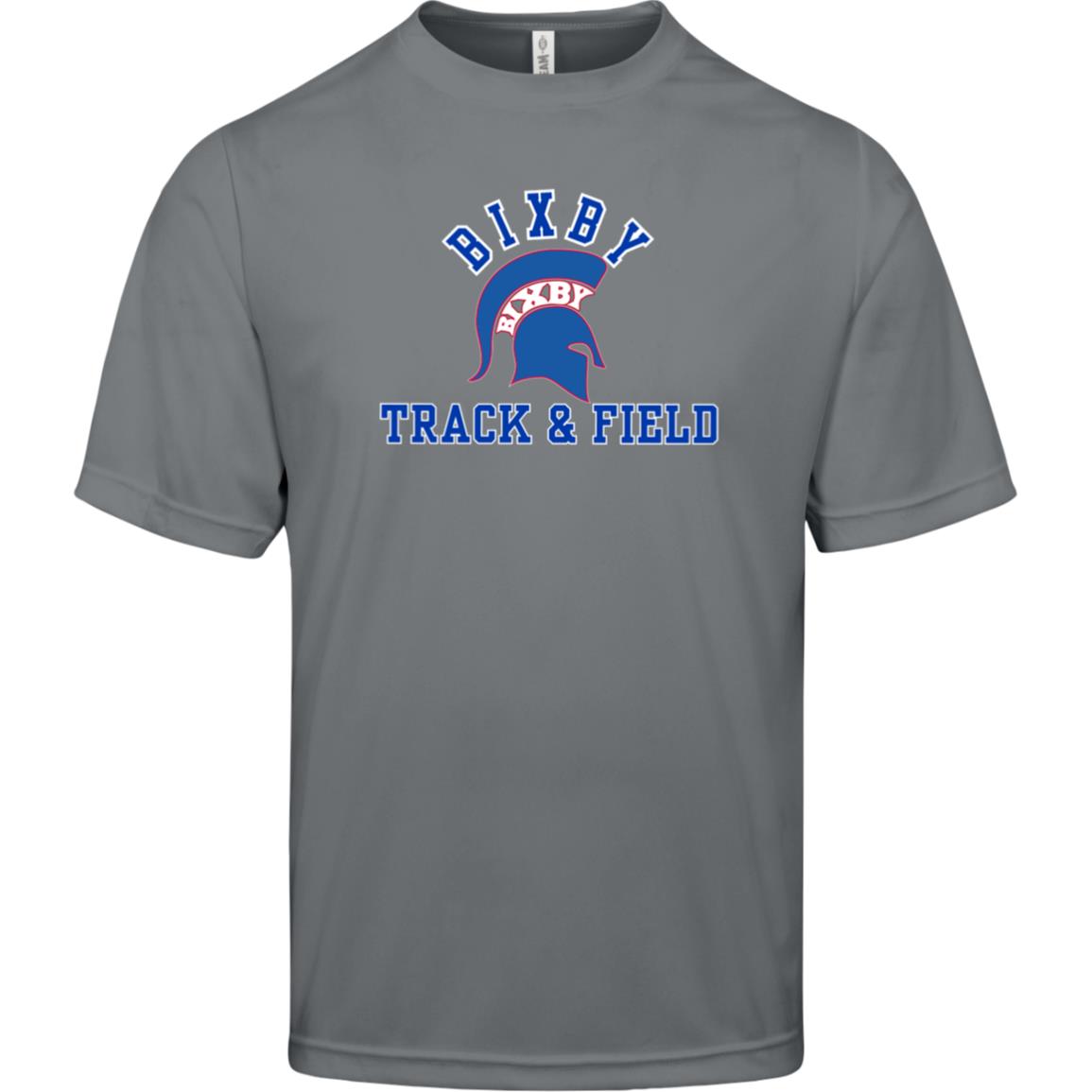 RED AND BLUE TRUE T&F ADULT PERFORMANCE TEE