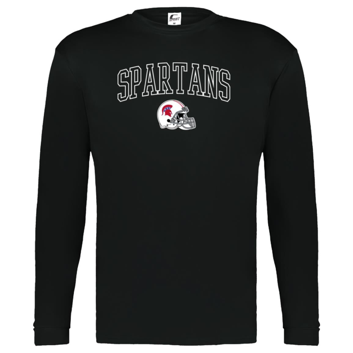 BIXBY SPARTAN FOOTBALL - Youth Performance Long Sleeve Tee