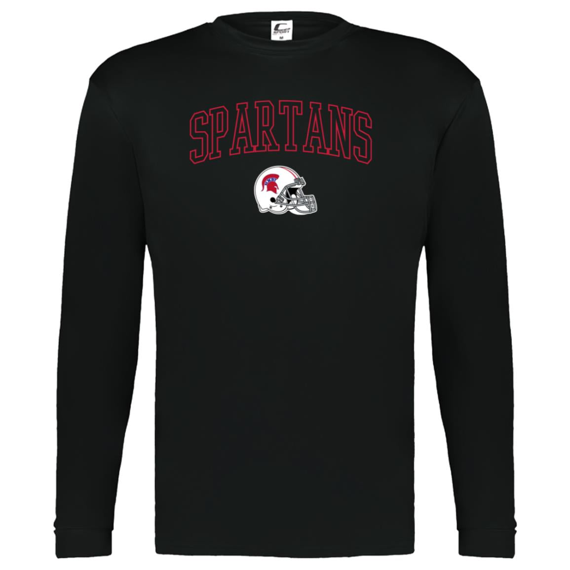 BIXBY SPARTAN FOOTBALL - Youth Performance Long Sleeve Tee