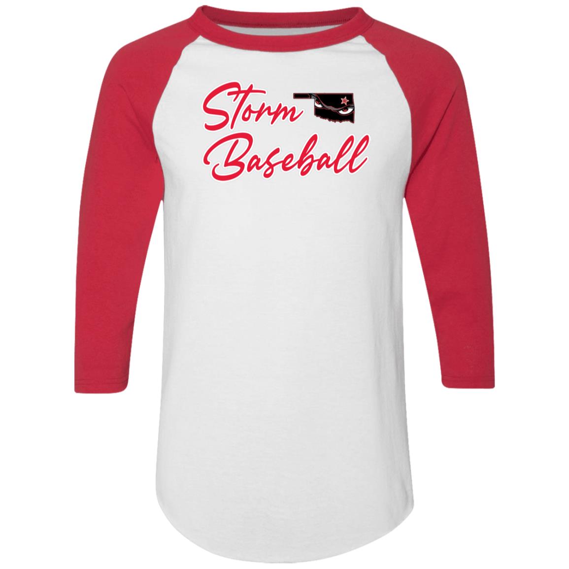 002 - STORM BASEBALL ADULT RAGLAN TEE