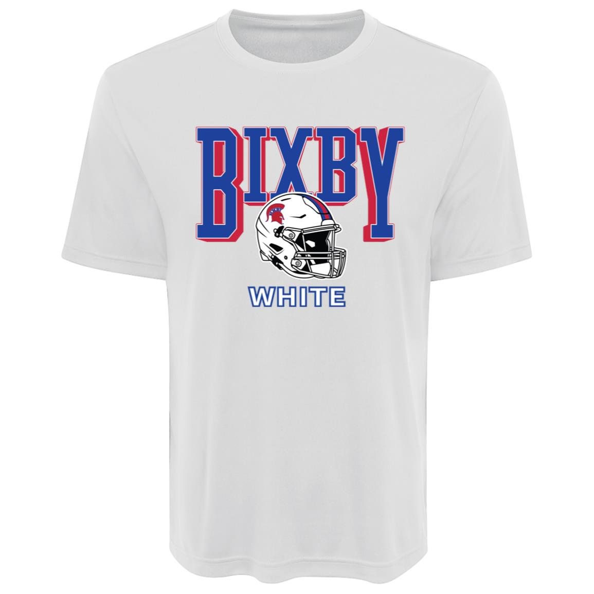 BIXBY WHITE FOOTBALL ADULT PERFORMANCE TEE - The Club