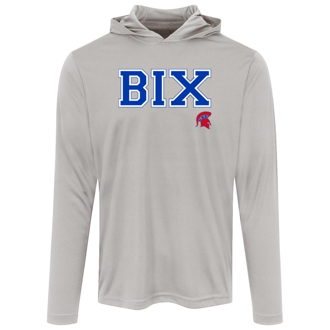 BIXBY SPARTANS ADULT HOODED PERFORMACE LONG SLEEVE TEE - The Club