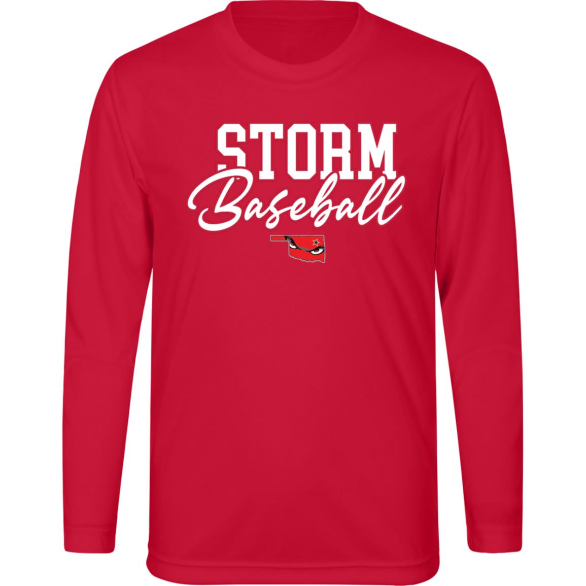 004 - STORM BASEBALL YOUTH LONG SLEEVE PERFORMANCE TEE