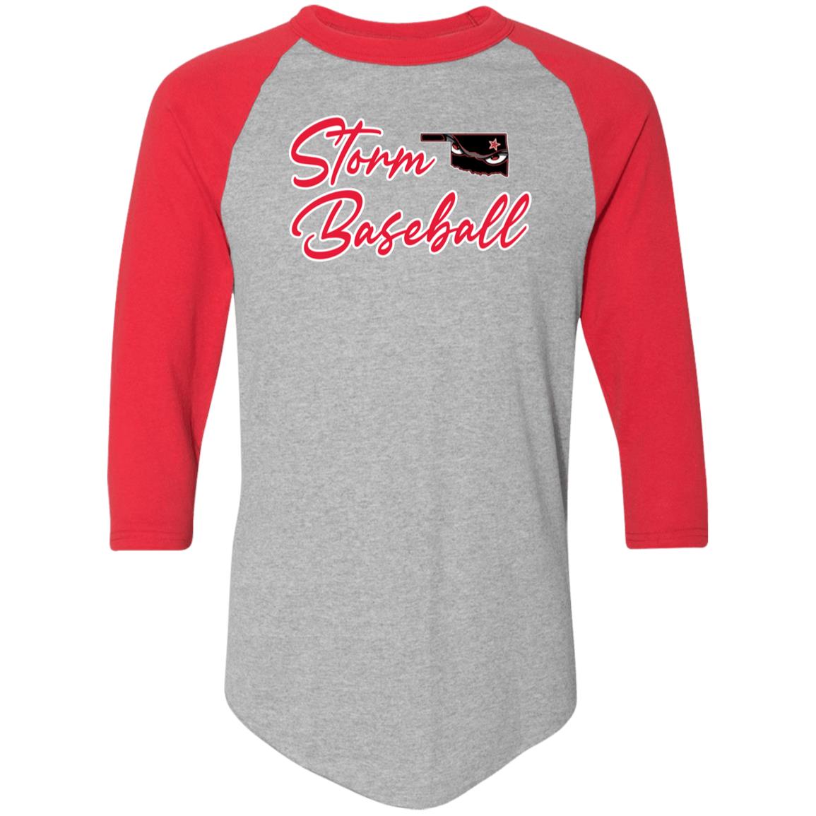 002 - STORM BASEBALL ADULT RAGLAN TEE