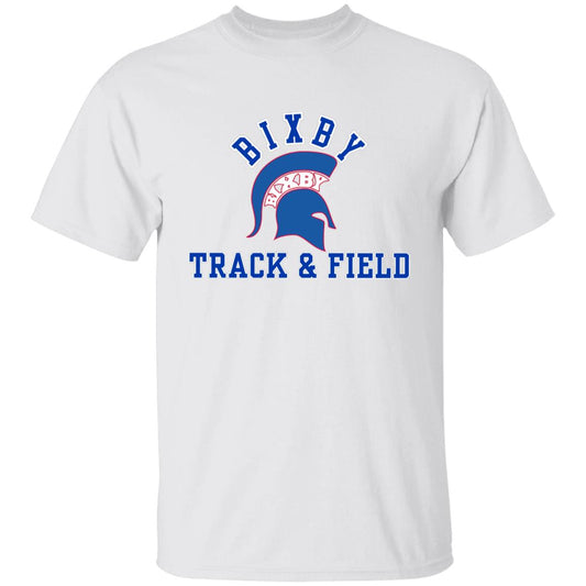 RED AND BLUE TRUE T&F YOUTH 100% COTTON T-SHIRT